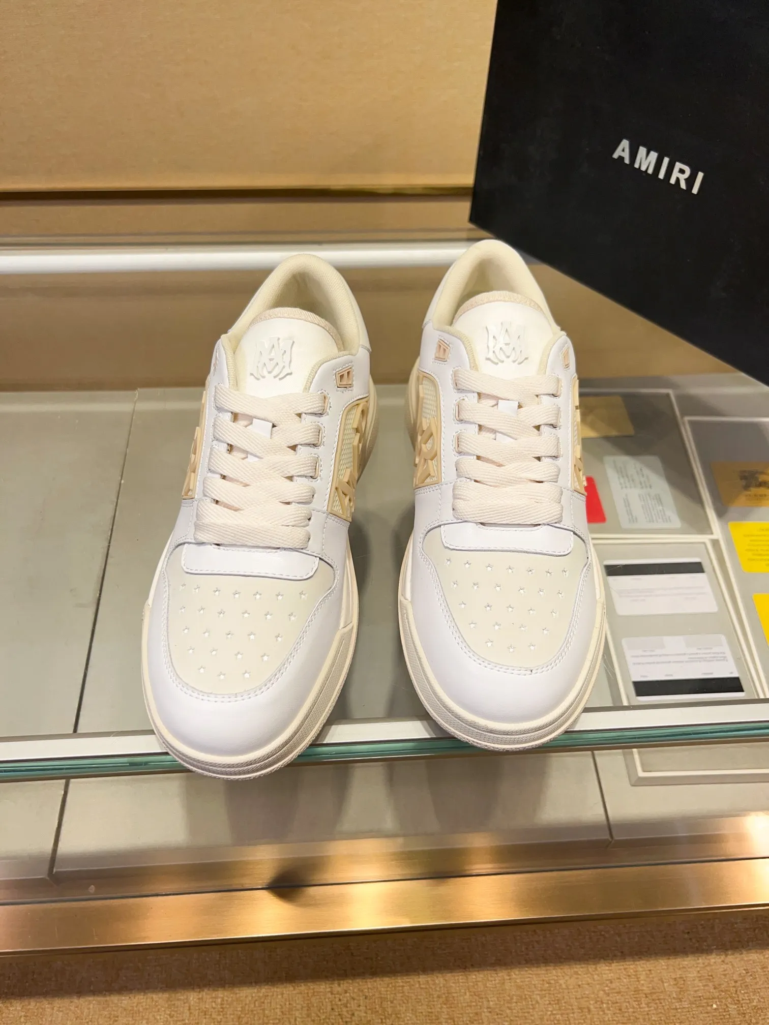 Men's men's shoes 💰500 [New style] 🌲🌲 Amiri - New Amiri trendy shoes, low-top casual sports shoes, the same style as celebrities, made of selected cowhide stitching, original outsole, comfortable on the feet, high-end workmanship, welcome to buy Size: 39-45 (customized for 46)